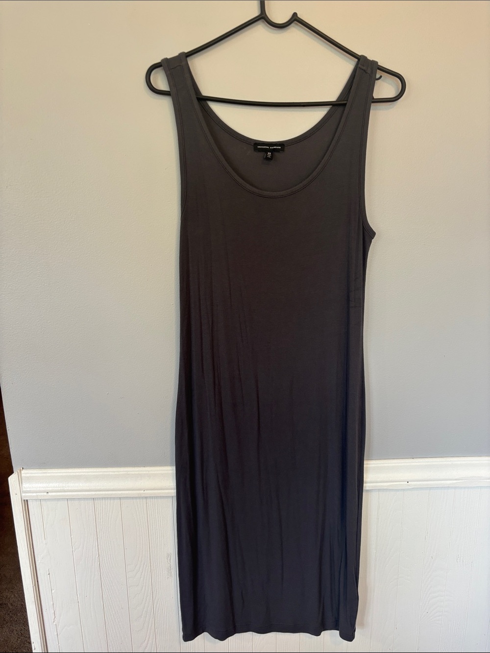 Universal Standard Ribbed Tank Midi Stretch Dress
